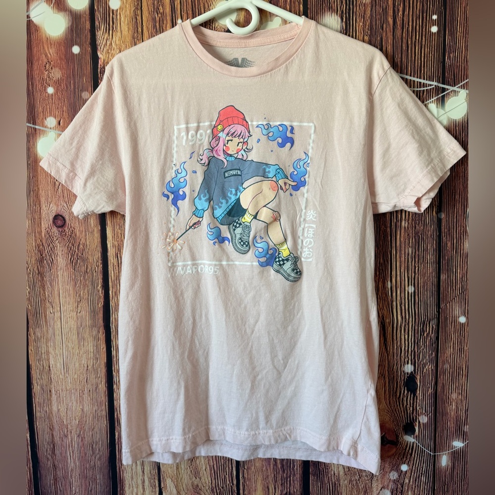 Vapor95 Graphic Tee Anime Blue Heat